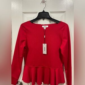 Jason Wu Vibrant Red Peplum Dress